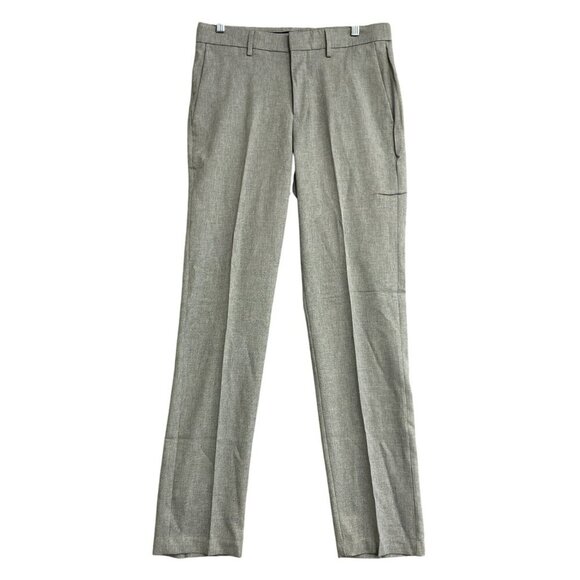 NEW Haggar Men's 30x32 Comfort Performance Dress Pant Straight Fit 4-Way Grey - Picture 2 of 9